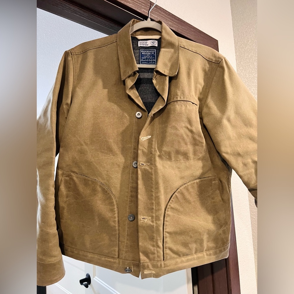 Rogue Territory Tan Ridgeline Supply Waxed Jacket Size Medium